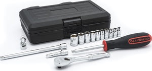 15Pc 1/4" Dr 6 Pt SAE Standard