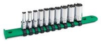 10 Pc 1/4" Dr 6Pt SAE Semi