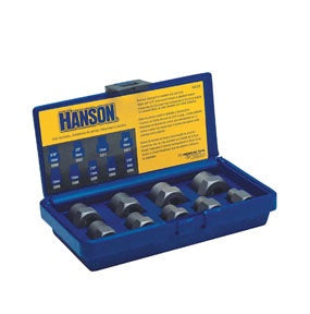 Hanson BOLT EXTRACTOR SET 9PC 8MM-19MM W/3/8" DRIVE