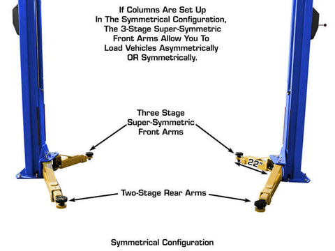Image of Atlas PVL10 Commercial 10,000 Pound Overhead 2 Post Automotive Lift