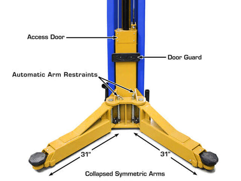 Image of Atlas PVL12 12,000 Pound 2 Post ALI Certified Automotive Lift