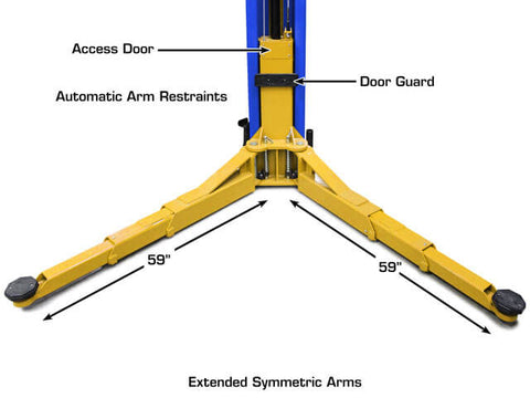 Image of Atlas PVL12 12,000 Pound 2 Post ALI Certified Automotive Lift