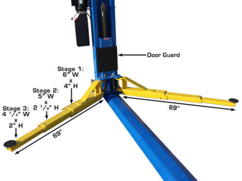 Image of Atlas BP12000X Base Plate 12,000 Two Post Automotive Lift - Includes Shipping