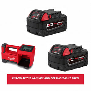 Milwaukee 48-11-1852 M18 Batteries get the 2848-20 Inflator Free