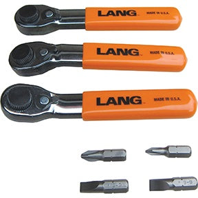 Lang Tools (Kastar) 7PC Fine Tooth Ratchet Bit Wr. Set