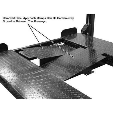 Image of Atlas Automotive Equipment Atlas Equipment PRO8000EXT 4 Post Lift + RJ35 Sliding Jacks Combo