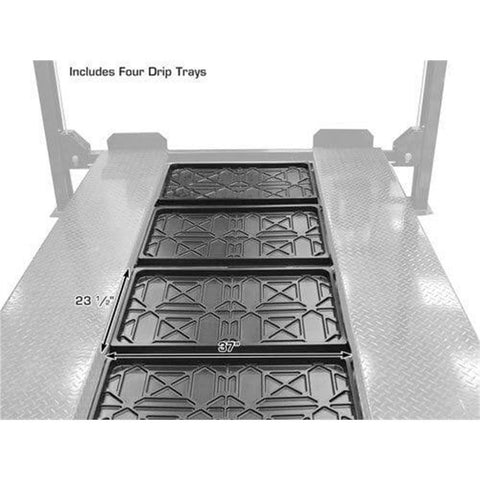 Image of Atlas Automotive Equipment Atlas Equipment PRO8000EXT 4 Post Lift + RJ35 Sliding Jacks Combo