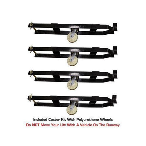 Image of Atlas Automotive Equipment Atlas Equipment PRO8000EXT 4 Post Lift + RJ35 Sliding Jacks Combo