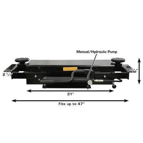 Image of Atlas Automotive Equipment Atlas Equipment PRO8000EXT 4 Post Lift + RJ35 Sliding Jacks Combo