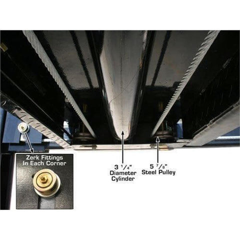 Image of Atlas Automotive Equipment Atlas Equipment PRO8000EXT 4 Post Lift + RJ35 Sliding Jacks Combo