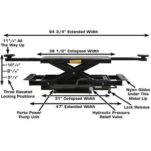 Image of Atlas PROJACK 35 3500 Pound Sliding Bridge Jack