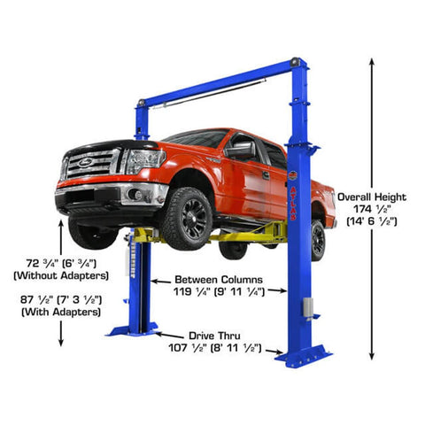 Image of Atlas Platinum PVL15 15,000 lb Heavy Duty 2-Post Automotive ALI CertifiedLift