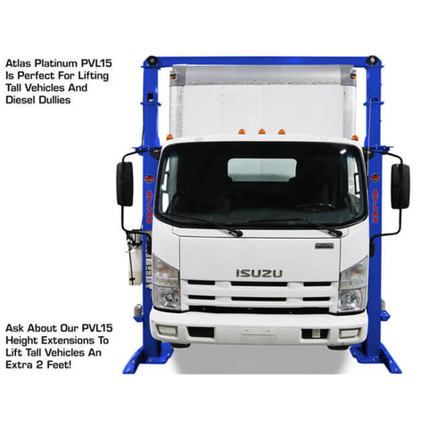 Image of Atlas Platinum PVL15 15,000 lb Heavy Duty 2-Post Automotive ALI CertifiedLift