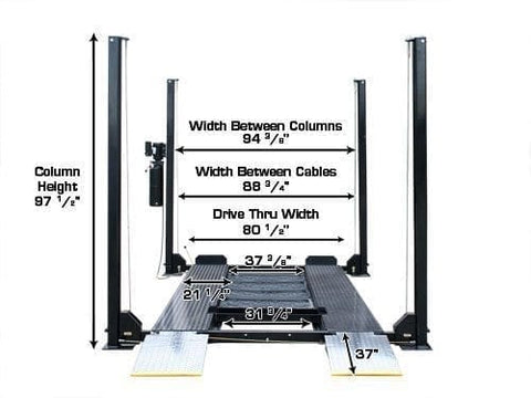 Image of Atlas PRO8000-EXT Extended Height Hobbiest 4 Post Lift