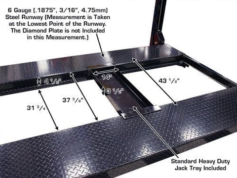 Image of Atlas PRO8000-EXT Extended Height Hobbiest 4 Post Lift