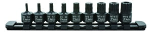 Astro Pneumatic 9pc 3/8" Drive Nano Impact Triple Square Bit Sockets