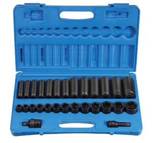 1/2" Dr 28 Piece SAE Standard