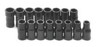 16 Piece Turbo Socket Set 1/4"