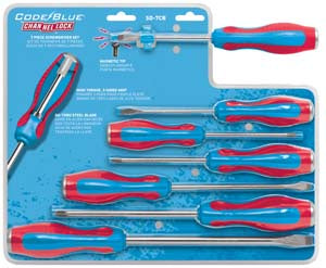 7 Piece Code Blue Screwdriver