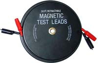 Lang Magnetic Back Retractable Test Leads 2 Wire 30'