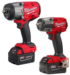 Milwaukee Tool M18 FUEL 1/2" HTIW & 3/8" MTIW Automotive Combo Kit