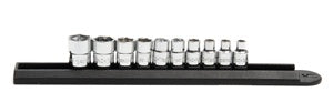 10 Piece 1/4" Drive SAE Stubby