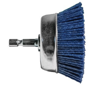 3" Fine Nylon Cup Brush Hex