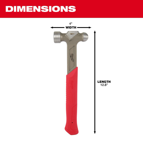 Image of Milwaukee Tool 16oz Steel Ball Pein Hammer