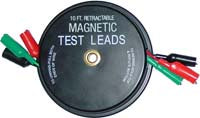 Lang Magnetic Back Retractable Test Leads 3 Wire 10'