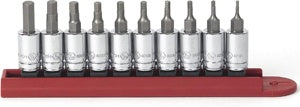 10 Pc 1/4" Dr SAE Hex Bit