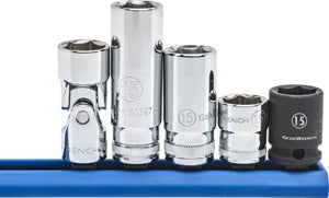 5 Pc. 3/8" Drive 15mm Socket