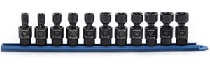 11 Pc 3/8" Dr 6 Pt Metric/Shl.