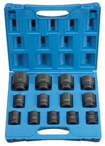 GREY PNEUMATIC 3/4" Drive 13 Pc. Standard Impact Set, 12-Point