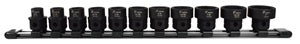 Astro Pneumatic 11PC 1/2" DRIVE NANO IMPACT SOCKETS - SAE