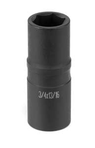 Grey Pneumatic SOC 3/4 X 13/16 1/2D IMP UNIV HEX XTW BLK