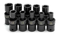 10 Piece 6 Point Swivel Metric