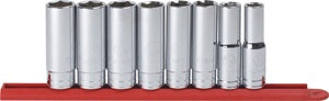 8 Pc 1/2" Dr 6 Pt SAE Deep