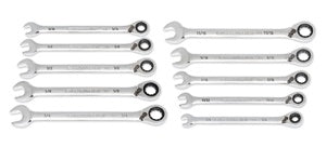GearWrench 10 Piece 90T SAE Reversible Wrench Set