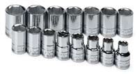 15 Pc 1/2" Dr Deep Metric