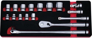 17 Piece 1/2" Drive Metric 6