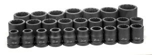 3/4" Drive 12 Point 26 Piece