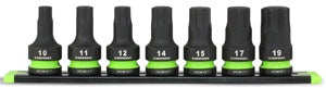 Grip Edge Tools 7-PC 1/2" Dr Short Metric Impact RPT Hex Driver Set