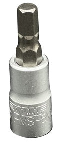 6MM 3/8" Dr Satin Chrome Hex