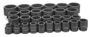 3/4" Drive 12 Point 29 Piece