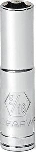 GearWrench 1/4 Inch Drive 6 Point Deep SAE Socket 5/16 Inch