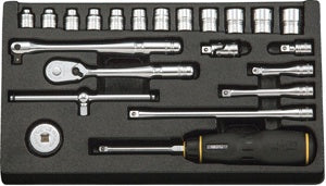 22 Piece 1/4" Drive Metric 6