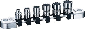 6 Piece 1/4" Drive Metric 12