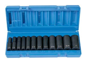 Grey Pneumatic 3/8"DR 12PC DP SET