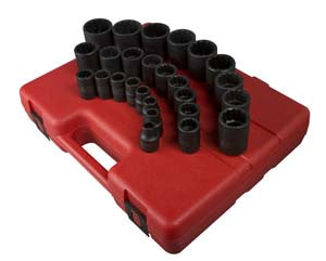 26 Pc 1/2" Dr 12 Pt Metric