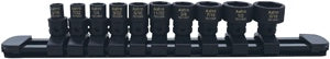 Astro Pneumatic 10-Piece 1/4? Drive Low Profile Nano Impact Sockets SAE